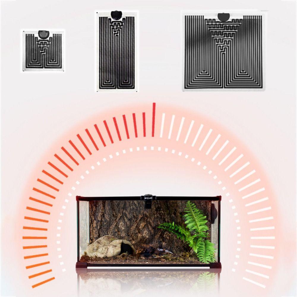 Silicone Climbing Pet Heating Pad EU Plug Raptile Heating Mat  For Turtle/Snakes/Spiders/Lizard