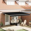 VidaXL Awning Replacement Fabric for Frame 4.5x3 M Black 42000548