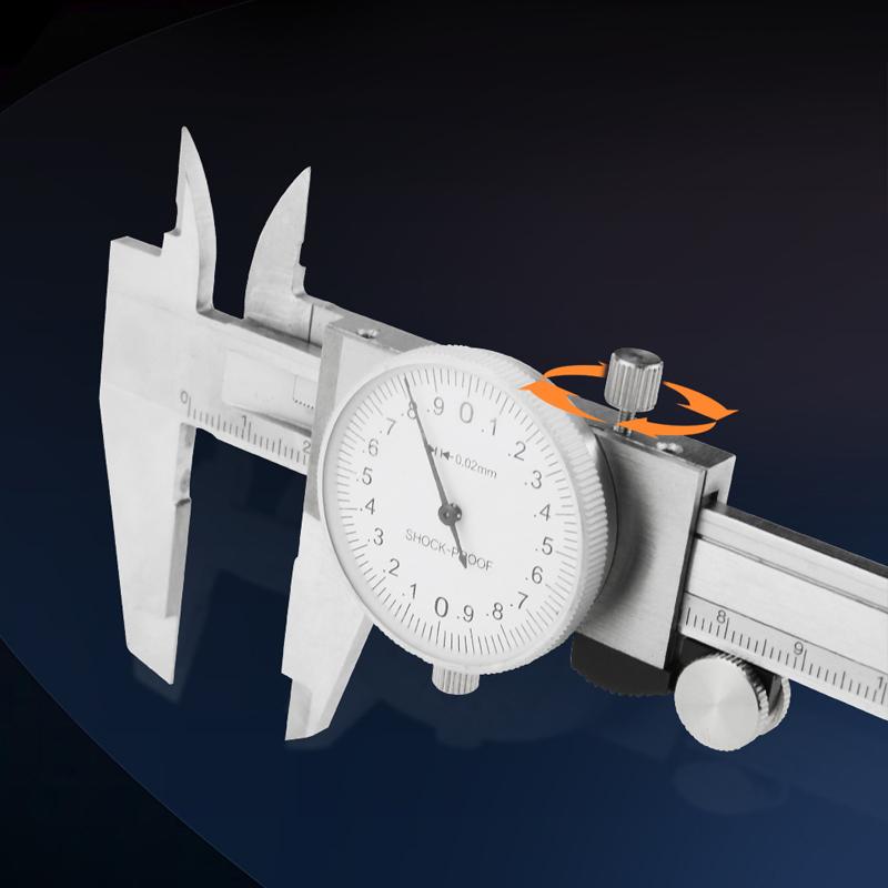 Vernier Caliper With Meter Dial Calipers Metal gauge Micrometer Ruler Metal Caliper Stainless Steel Gauge Depth Measuring Tools