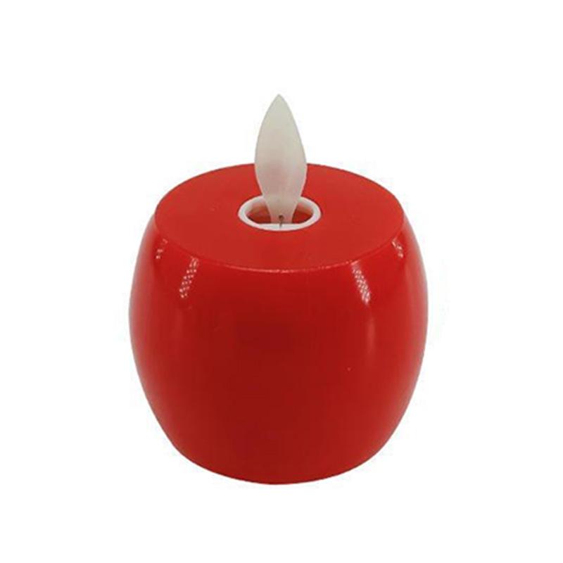 Creative LED Simulated Rocking Electronic Candle Lights, Christmas Apple Crafts, Stage Props, Party Decorations
