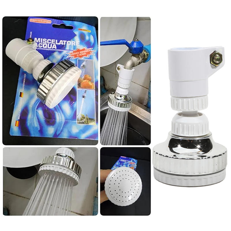 Universal Kitchen Bathroom Faucet Aerator Single Head Rain Sprinkler Faucet Aerator Head with Swivel Spray
