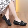 Spring New Style Slip-On Printed Women'S Shoes, Comfortable Flat Knit Sneakers, Fashionable Casual Shoes for Moms., Women Shoes