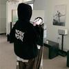 Loose Long Sleeve Hooded Sweatshirt for Women Solid Color O Neck Pullover Tops