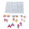 Ocean Series Earring Molds Resin Jewelry Molds,Earring Silicone Mold for w/ Hole for DIY Resin Jewelry,Pendant,for Key C