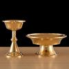 Gold Buddhist Guardian Cup Furnishing Copper Handicraft Polishing Tibetan Tribute Buddhism Holy Water Plate Home Gift Decorative