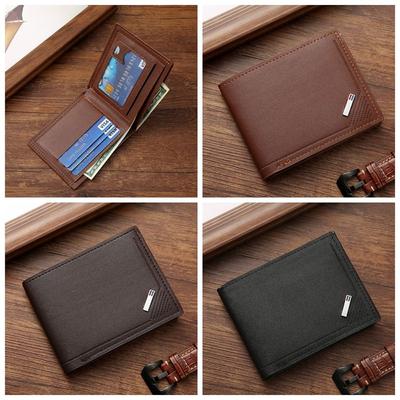 PU Leder Herren Kurze Brieftasche Weiche Große Kapazität Multi-Position Männliche Leder Geldbörse Dünne Münzfach Männer Münzfach Outdoor
