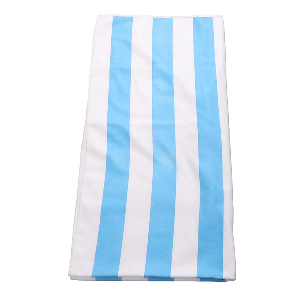 Microfiber Beach Towel Stripe Fast Drying Soft Super Absorbent Sand Beach Towel 59.1 X 29.5in
