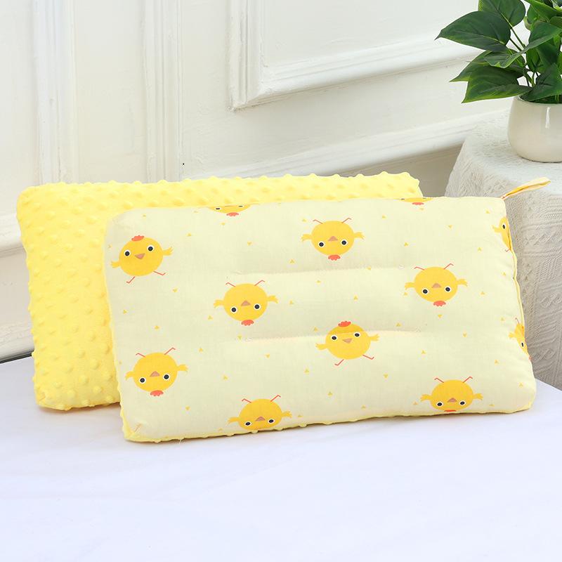 Children Infants Baby Cartoon Pure Cotton Doudou Velvet Sleep Pillow Kindergarten Washable Cervical Vertebra Protect Kids Pillow
