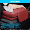 EXCEREY Console Box Car Armrest Elbow Cushion with Tissue Convenient Ergonomic Reduces PU Memory Foam Suitable for Most Car Black with Tissue Box and