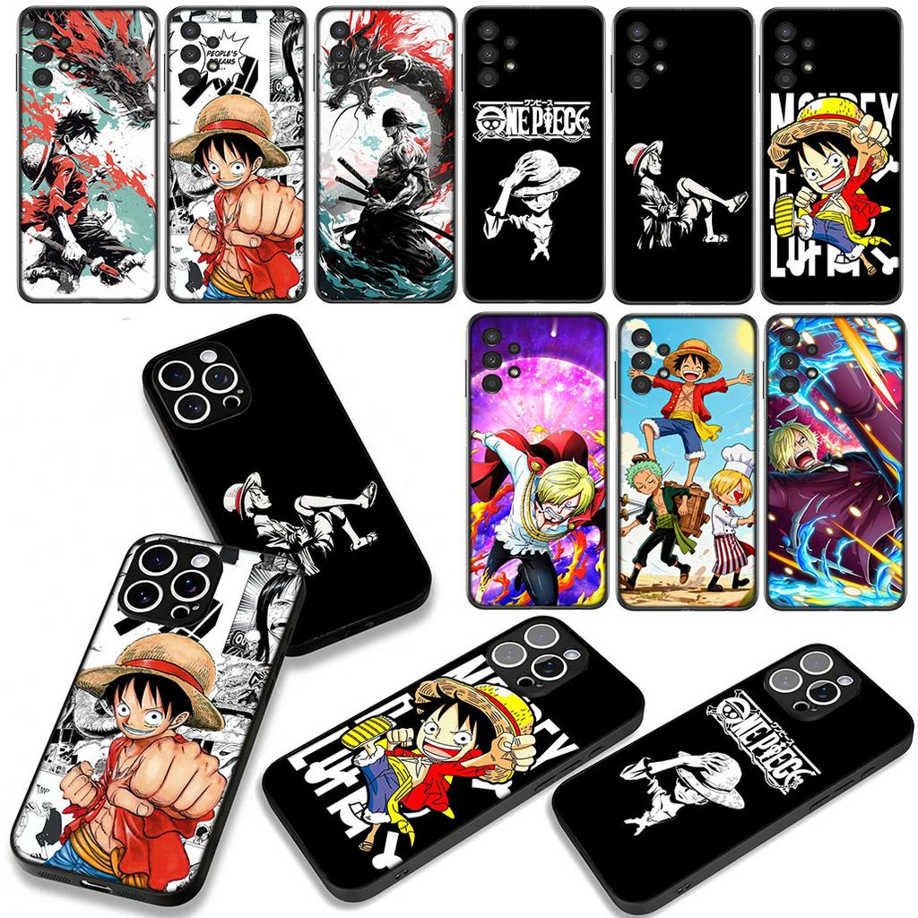 Luffy Sanji ONE Roronoa Zoro PIECES Case for Samsung Galaxy A07 A13 A12 A14 A23 A50 A51 A52 A53 A70 A71 A72 A04 Note 20 9 8 10