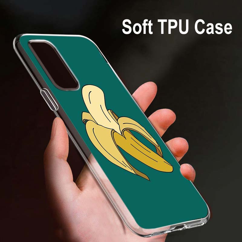 

Cartoon Fruit Yellow Banana For OPPO Reno7 SE 6 5 Z F 4G 5G Find X2 X3 Neo Lite Pro Plus Transparent Soft Phone Case Coque OPPO Reno7 5G