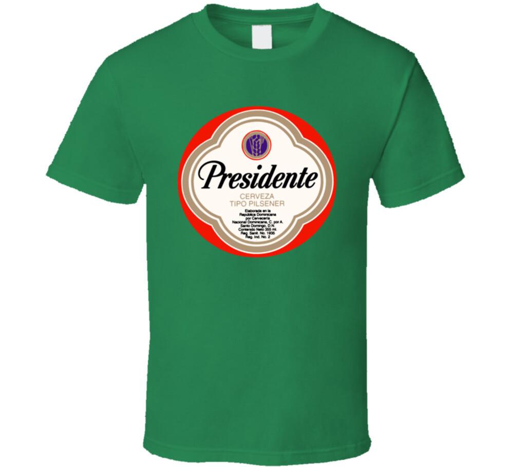Presidente Beer Retro Brewery Logo T Shirt Mens Womens Tees Top 3XL