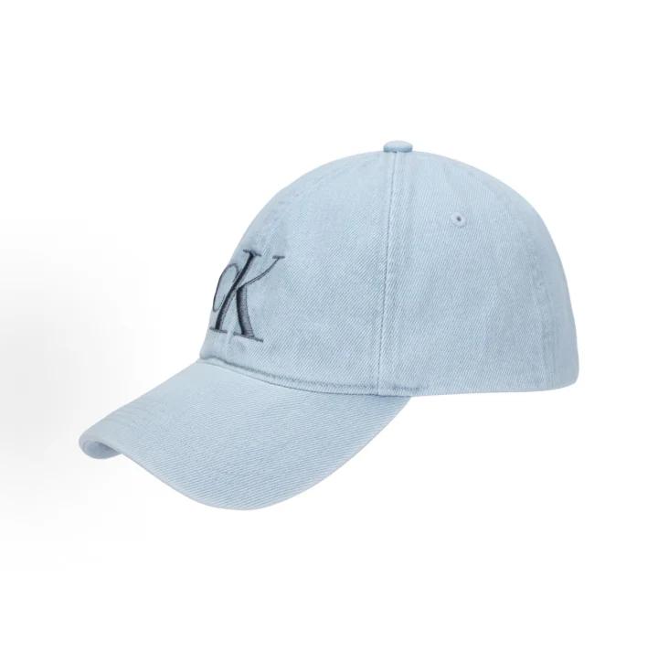 Calvin Klein Cotton Twill Baseball Cap, Embossed Logo Curved Brim Hat for Young Men Women, Adjustable Daily Casual Headwear 4G5017G
