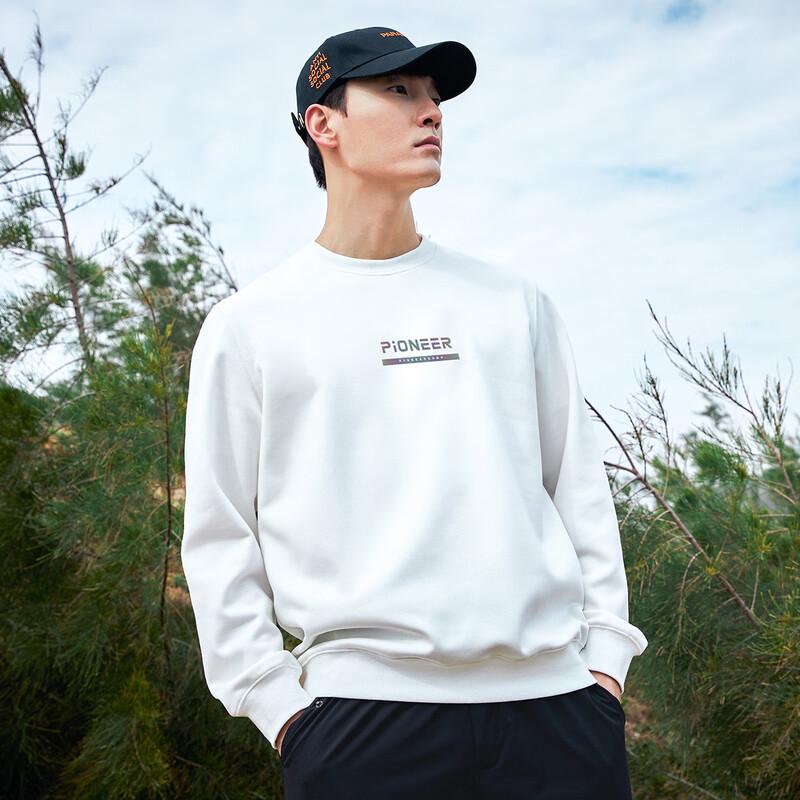 Tuoluzhe Men's Round Neck Pullover Sweatshirt