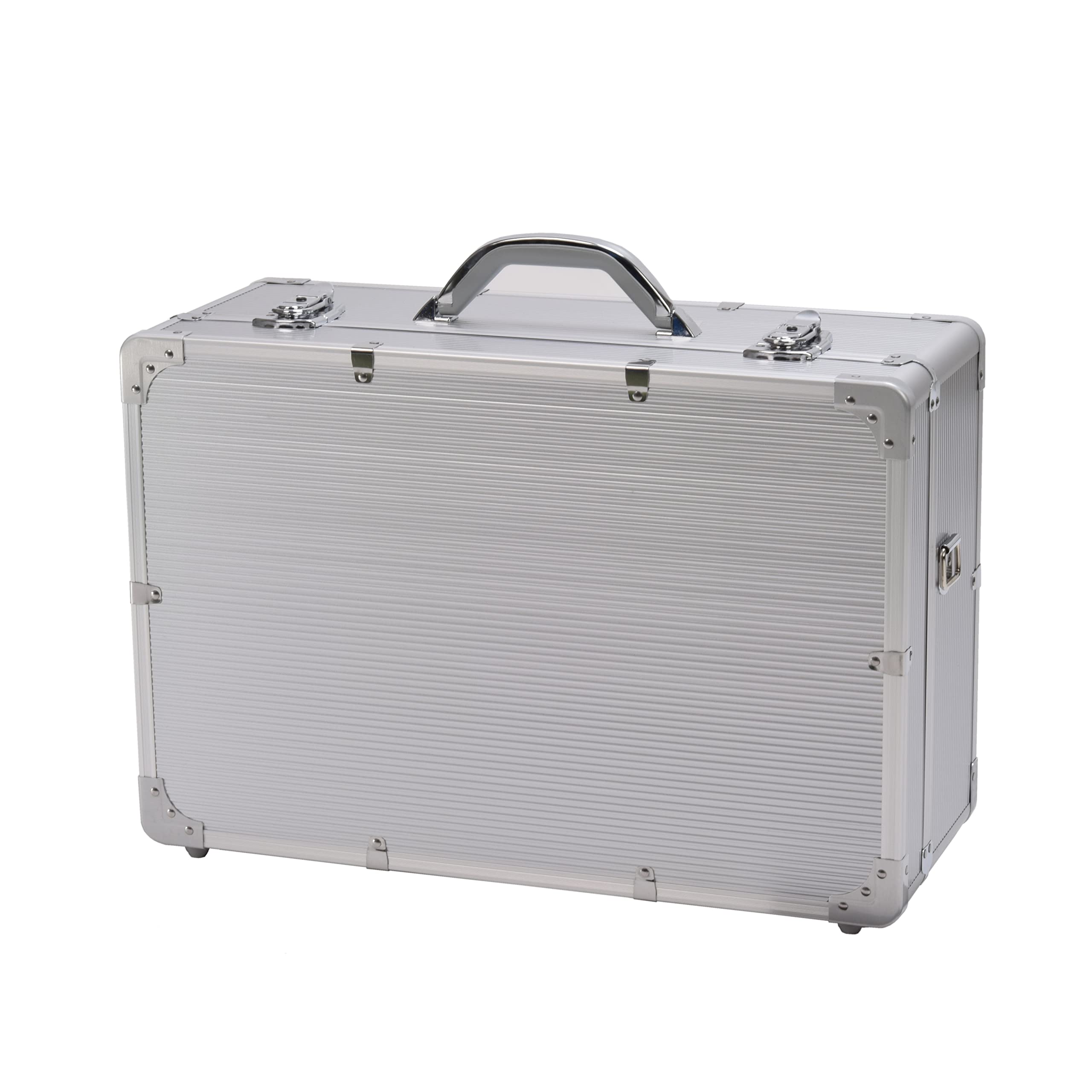 Etsumi Hard Aluminum Aluminum Attache Case Impact with Divider and Urethane Case, Case, LL, Resistant, Cushion, 30L, VE-7722