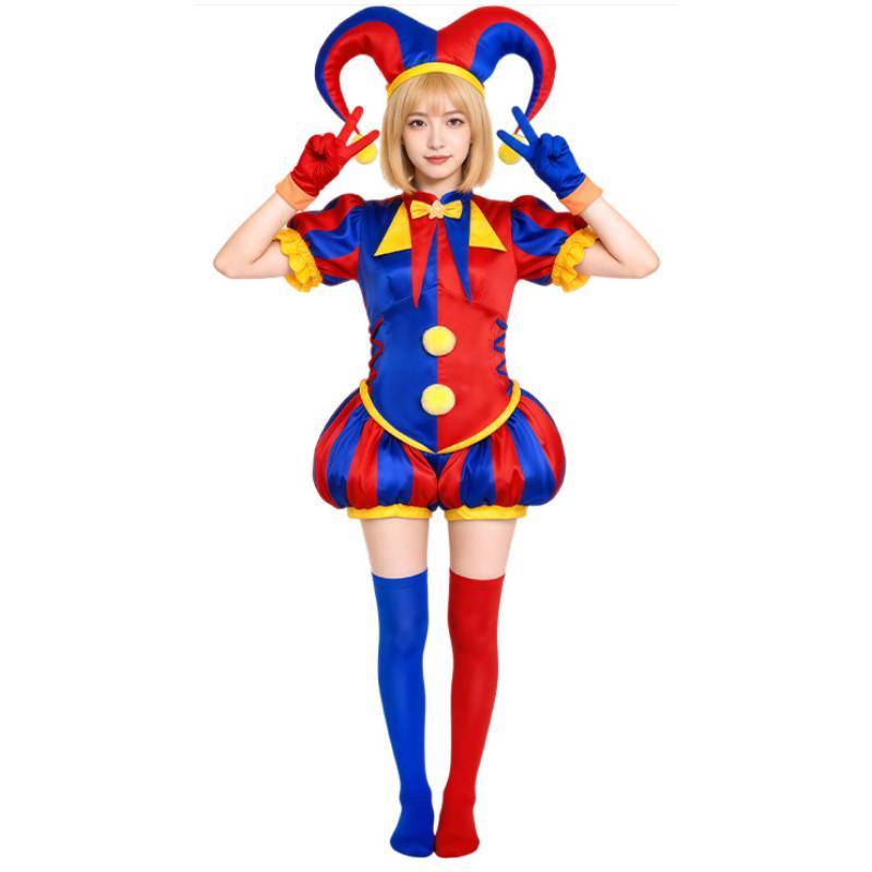 The Amazing Digital Circus Pomni Cosplay Outfit With Street Style Design For Costume Parties