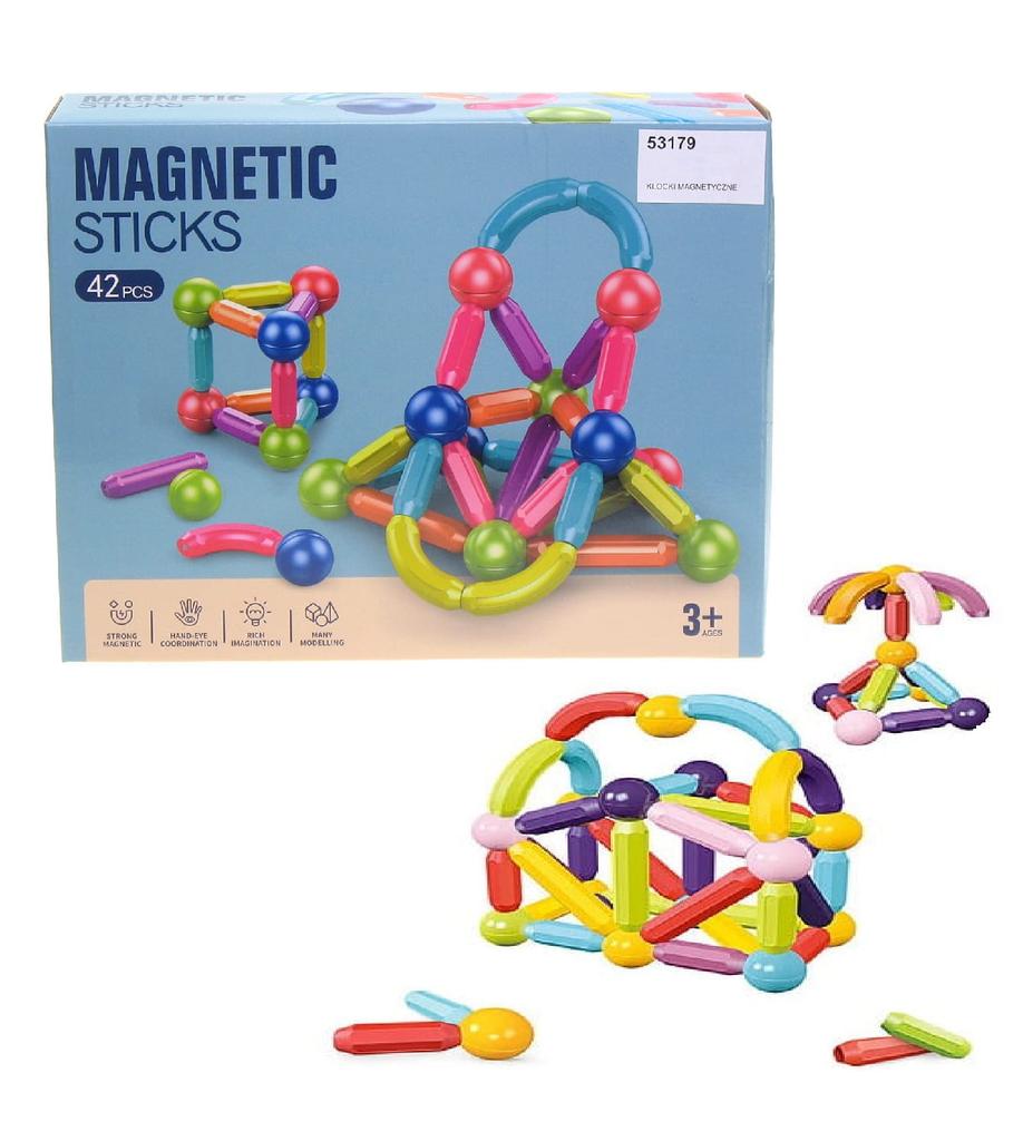 Super Magnetic - Duże Klocki Magnetyczne 42 El 3+
