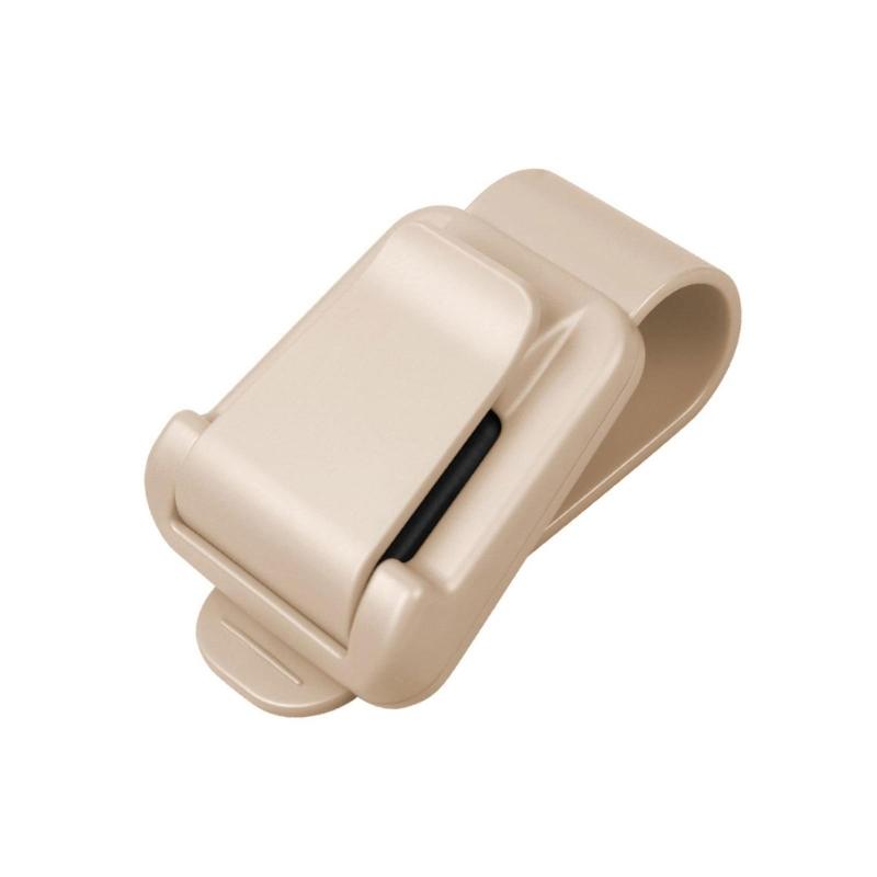 Multifunction Sun Visors Glasses Case with Secure Clamp Soft Lined Automobile Eyewear Organizers Eyeglasses Mount for Car