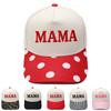 MAMA Embroidery Color Matching Truck Driver Baseball Cap European and American Retro Women's Casual Sunshade Mom Hat