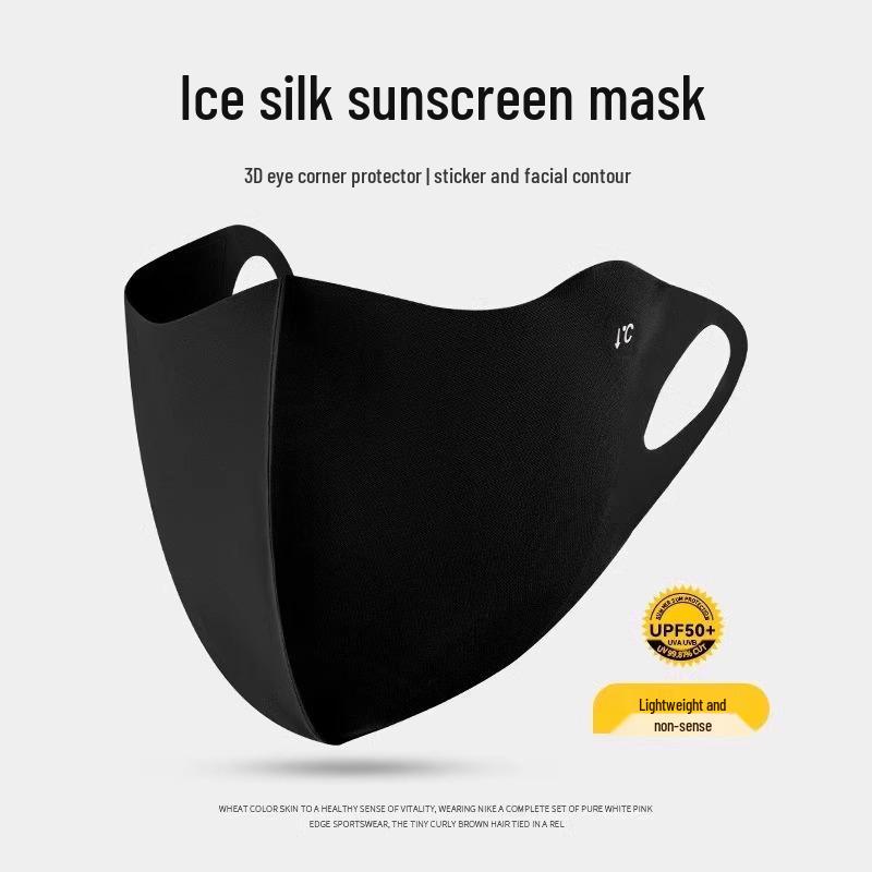 Unisex Breathable Anti-UV Full Face Ice Silk Sunshade Mask