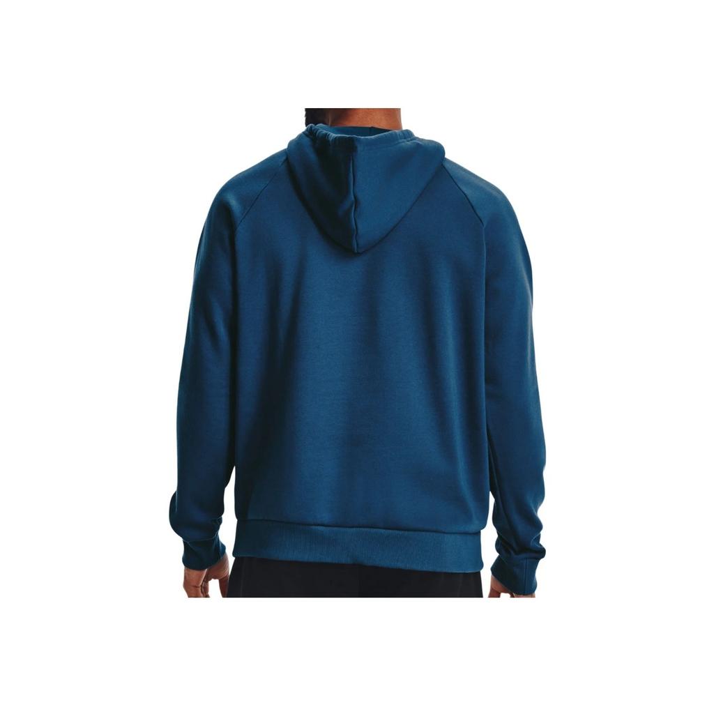 Under Armour Solid Logo Drawstring Fleece Hoodie Men hoodies Blue 1379757-426