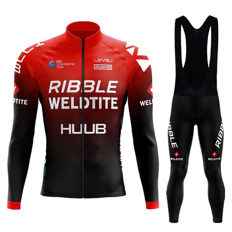 Long Sleeve  Sweat-absorbing Quick-drying Highway Spring and Autumn Men's and Women's Cycling Suit 2026 Autumn Breathable Cycling Suit Set