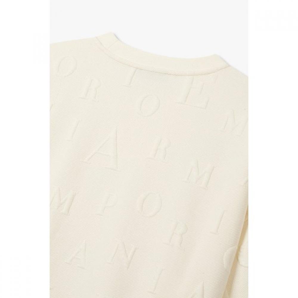 Emporio Armani Women S Lounge SweatShirt emboSSed Alphabet 0825336510