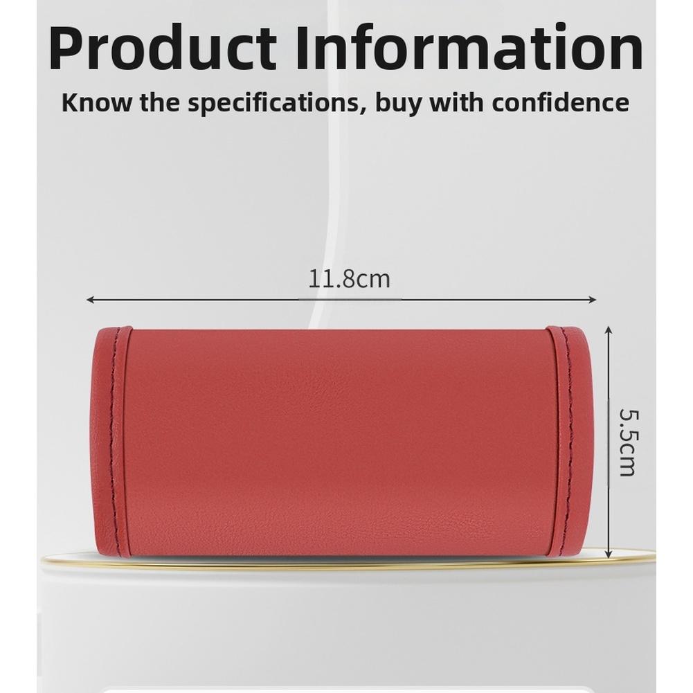 1pcs Car Handle Protector Versatile Car Roof Handle Cover Leather Protective Sleeve Sweat Absorbent Anti Car Interior Accessory