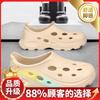Hole shoes men's 2025 summer new casual outer wear breathable thick-soled non-slip and wear-resistant driving men's bag head sandals