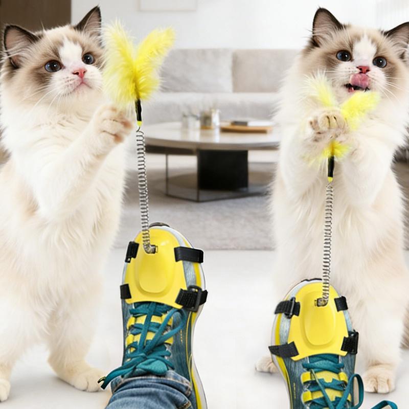 

2026 Innovative Spring Toys for Cats – Engaging Kick Toys, Fun Solutions for Indoor Kittens жёлтый