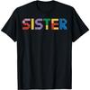 Kinder Bausteine Schwester Bauklötze T-Shirt