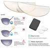 2026 New Stick-on Myopic Lenses Portable Silicone Nearsighted Patch Adhesive Lens Waterproof Vision Correction Insert for Goggle