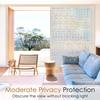 45x300cm Window Privacy Film Stained Glass Window Film Mosaic Static Cling Decorative Window Vinyl, Removable Rainbow Window Tint