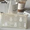 Kawaii Miffy Şeffaf Su Geçirmez PVC Kalemlik Kırtasiye Çantası Tavşan Makyaj Çantası Kız Erkek Çocuk İçin Hediye Oyuncak