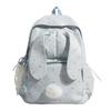 Schoolbag Mori Small Fresh Rabbit Ears Ladies Backpack College Student Class School Bag Lightweight Large Capacity Travel Backpack Female