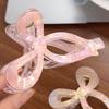 Winter Jelly Bow Hair Clip - Large Shark Clip for Women's Updos
