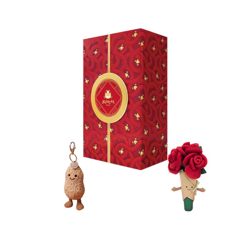 Jellycat Fun Items Series Good Things Peanut Gift Box Cute Doll Plush Pendant 18cm/30cm Height