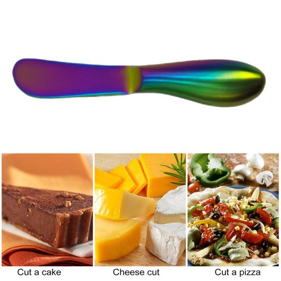 Käseschneider aus Edelstahl, Butter- und Marmeladenverteiler, Sahneschneider, Utensil, multifunktionaler Brotschneider, Küchengerät für Wurstplatten