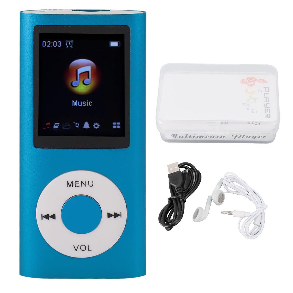 Portable MP3 Music Player 1.8inch TFT Screen HiFi Sound 7 Sound Effect Modes USB Rechargeable Digital Video Music Player