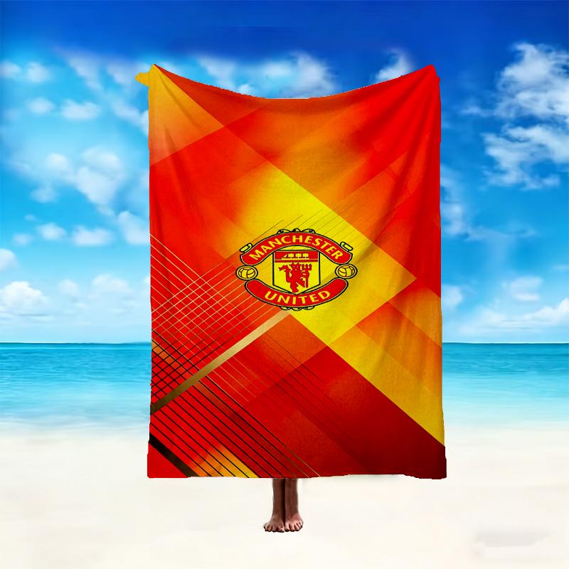 [1pc Manchester United Manchester City Blanket] All-Season Blanket - Cozy Blanket for Sofa Couch Home Decoration, Digital Printed Nap Blanket