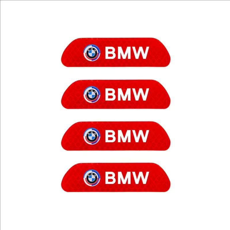 4Pcs Car Door Sticker Safety Warning Reflective Mark For BMW G80 G06 G07 G42 G14 G15 G16 F82 X1 X3 X5 X7 M1 M2 M3 M4 M5 M6 M7 YL6
