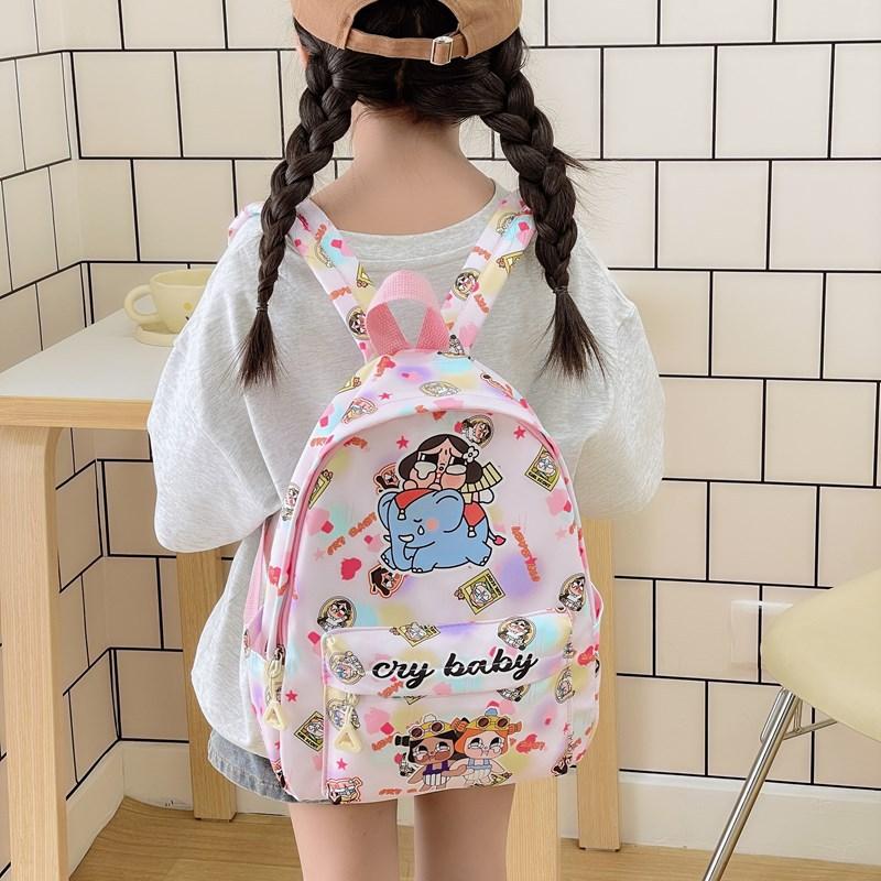 Children'S Backpack Cartoon Cute Print Kindergarten Primary School Students Schoolbag Foreign Style Boys And Girls Backpack
