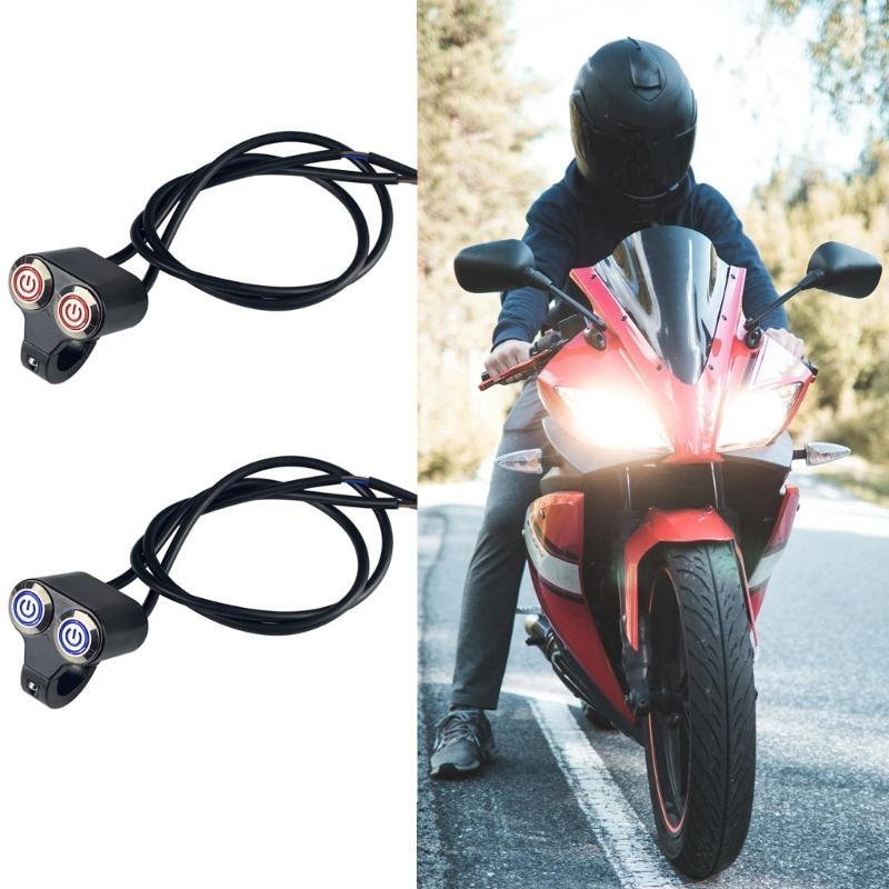 28GC Brake Light Switch Replacement 7/8in Handlebar Double Control Button Switch