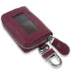 Negs-S Smart Key Case with Window, Anti-Slip Cushion, Key Case, Smart Key Compatible, Car, Leather, Purple