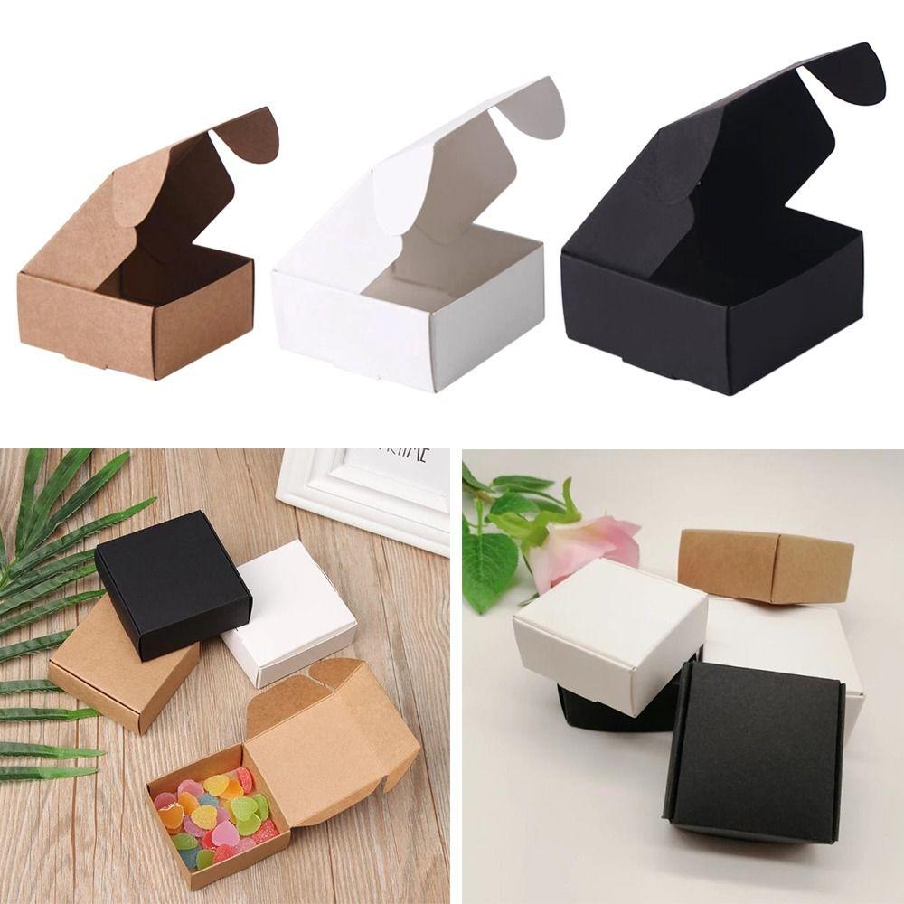 Jewelry Packing Kraft Cardboard Craft Supplies Candy Box Soap Box Kraft  Boxes Gift Supplies