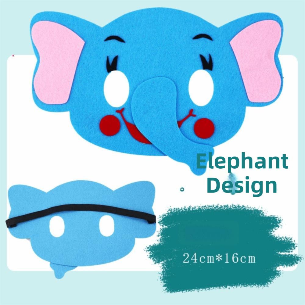 4Pcs Children's Day Gits Felt Animal Mask Children Gits Animal Cosplay Mask  Children's Day