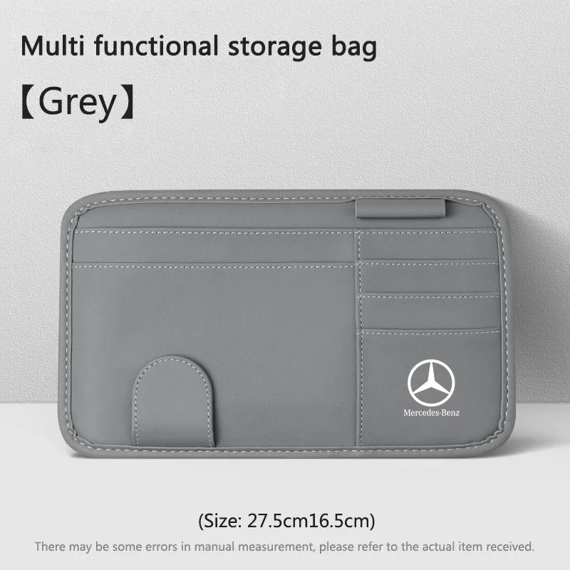 Car Sticker New Car Sunshade Multi-function Storage Bag For Mercedes Benz W205 W204 W203 W212 GLC CLA GLA AMG C180 C200 C300 C63