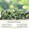 220Cm Artificial Garland Eucalyptus Hanging Plants Leaves Home Decor Fake Plants Vine Berries Garland Flower Wedding Party Decor