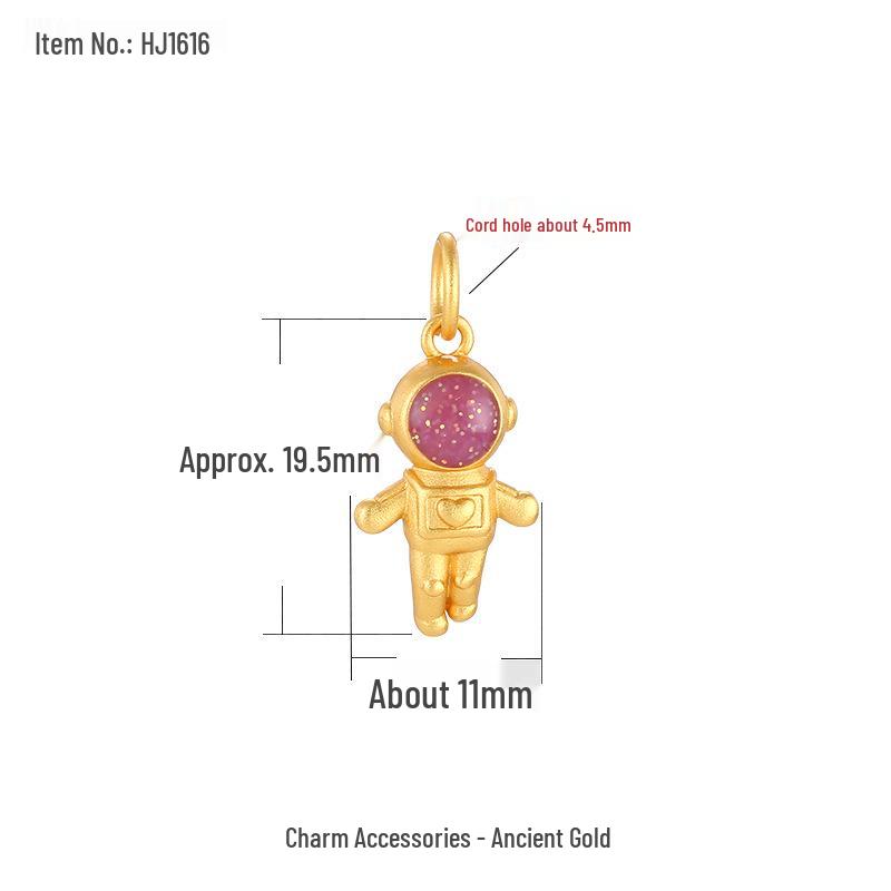 

Золотой Песок Астронавт Космический Браслет Набор для DIY: Бусины, Подвески в виде планет и космического корабля