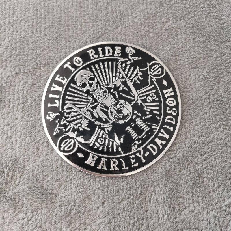 Suitable for Skull car logo modified metal body sticker rear sticker devil car sticker